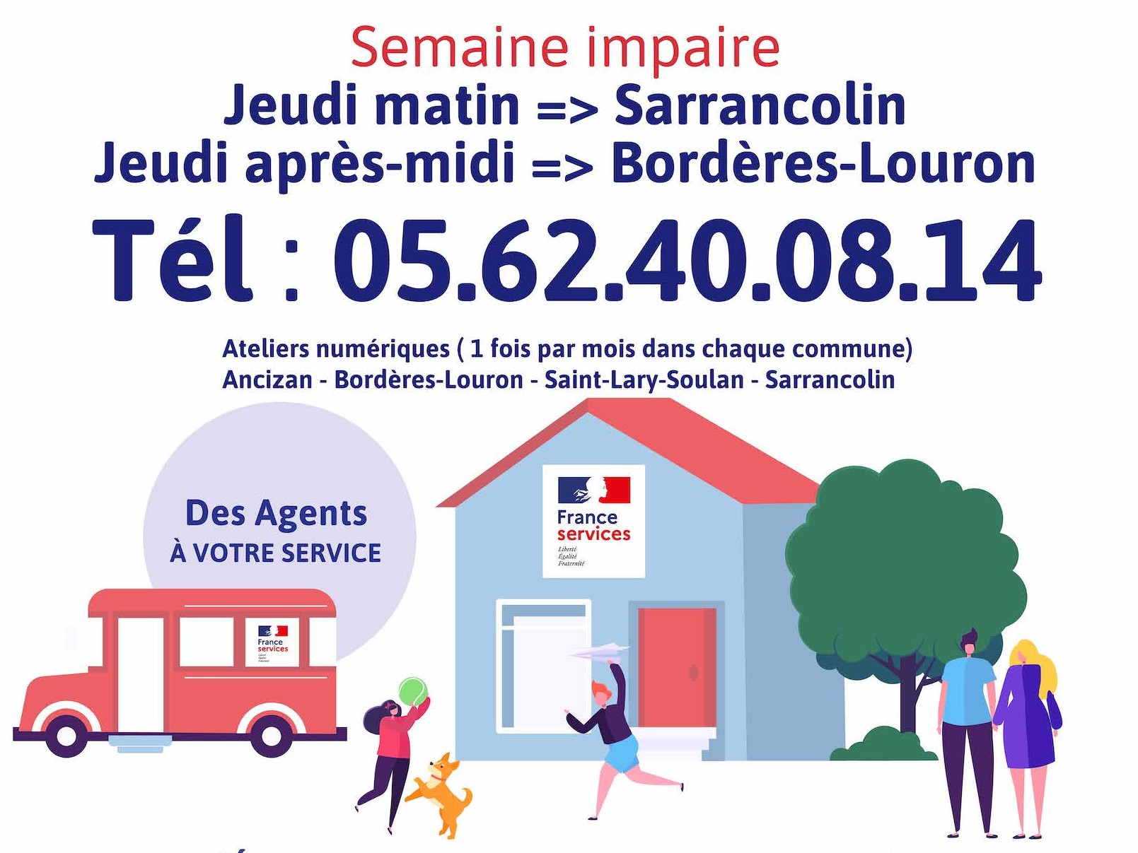 Permanence du GIPE  ce jeudi matin à Sarrancolin et après-midi à Bordères Louron